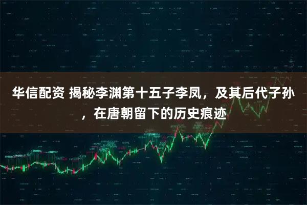 华信配资 揭秘李渊第十五子李凤,及其后代子孙,在唐朝留下的历史痕迹